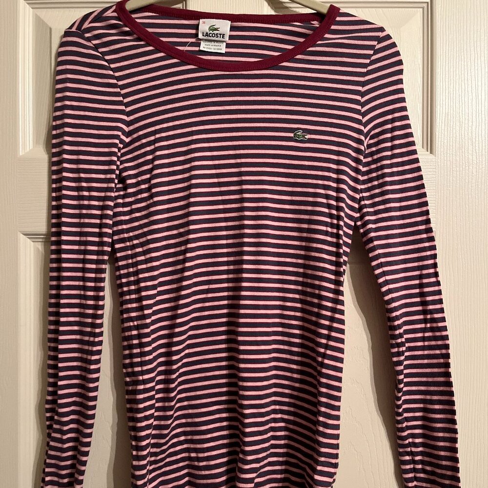 Lacoste Long Sleeve Shirt Womens Size 6